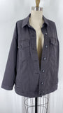 Eileen Fisher Black Denim Jacket, L (retail $220)
