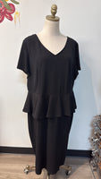 Agnes Orinda Black Dress, 2X