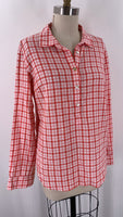 Vineyard Vines Pink Gingham Top, 14