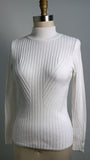 White House Black Market White Sweater, S