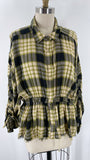 We the Free Plaid Top, L
