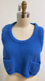 Olive Blue Sweater, M