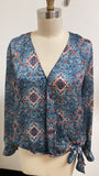 Leyden Blue Top, S