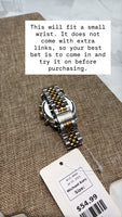 Michael Kors  Lexington Two Tone Watch with New Battery (will fit a small wrist)