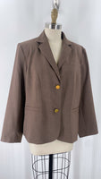 Calvin Klein Brown Blazer Jacket, 18