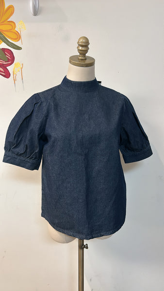 New Who What Wear Denim Top, XS