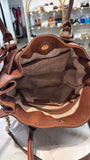 Michael Kors Brown Leather Hamilton Bag, 14"x13"