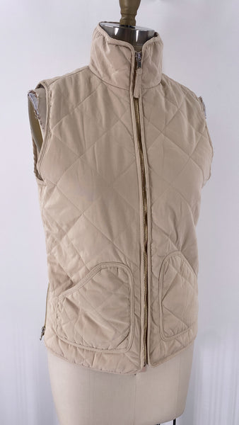 New Mi Ami Ivory Quilted Vest, S