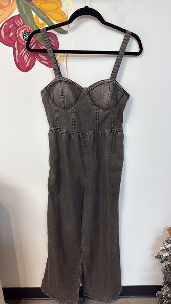 New Bog Collective Gray/Black Jumpsuit, S