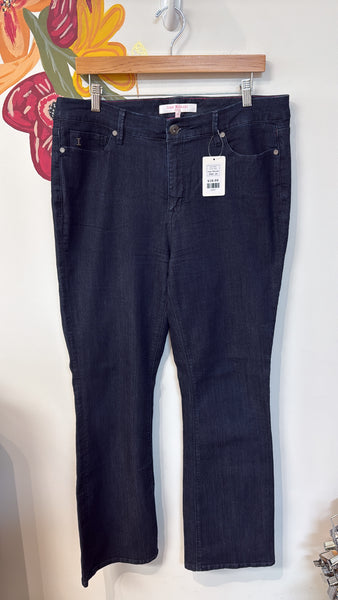 Isaac Mizrahi High Rise Baby Boot Jeans, 14
