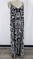 MSK Black/White Dress, M