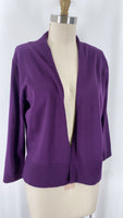 New Nina Leonard Purple Cardigan, M