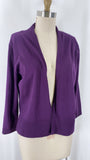 New Nina Leonard Purple Cardigan, M