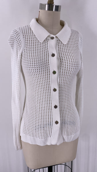 White House Black Market Open Stitch Cardigan, S