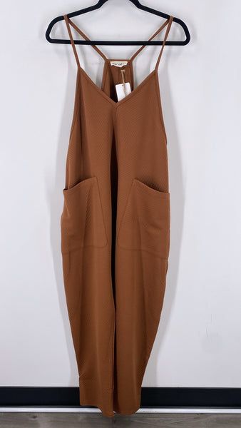 New In Brown Jumpsuit, L