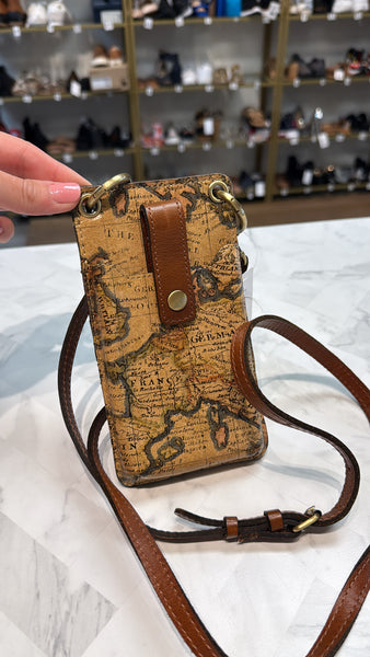Patricia Nash European Map Farleigh Phone Crossbody, 4"(W) x 7 3/8"(H) x 1 3/4"(D)