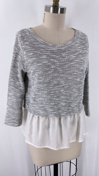 Postmark Anthropologie Gray Top, S