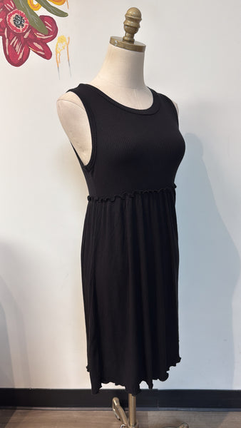 Pink Lily Black Dress, S