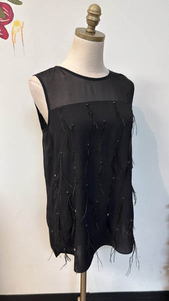 New Vince Camuto Black Top, S