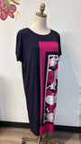 Jones New York Navy/Pink Dress, L