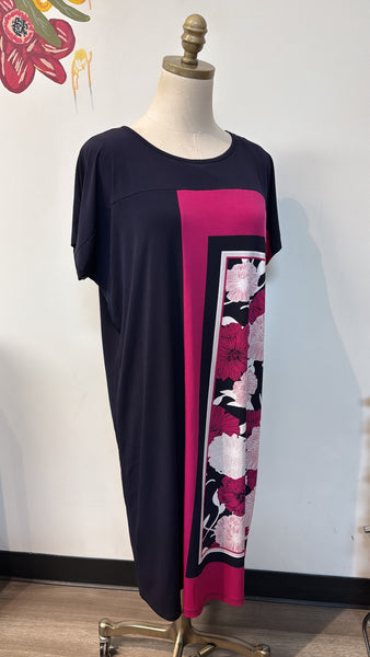 Jones New York Navy/Pink Dress, L