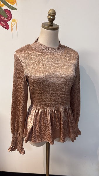 Hem & Thread Smocked Top, L