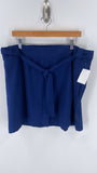St. John's Bay Blue Skort Belted Skirt, 1X