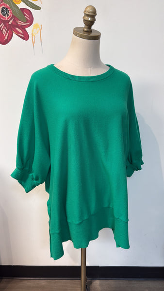 First Love Green Sweater, 1X