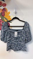 Sugar Lips Blue Top, M