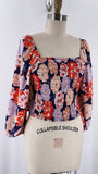 New Sienna Sky Floral Smocked Top, M