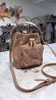 Pond LA Tan Le Poche Bucket Bag, 6.5"x 7.5"x 4.75" (retail $179)