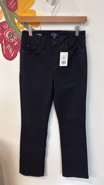 NYDJ Black Barbara Bootcut Jeans, 4