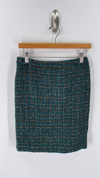 New Loft Teal Skirt, 4 Petite