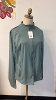 Green Zip Front Pocket Jacket, L