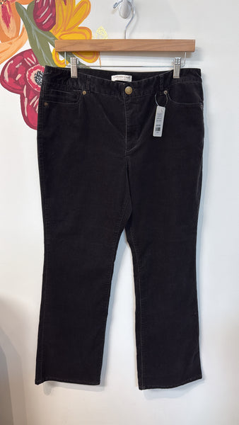 Coldwater Creek Black Corduroy Jeans, 12 Petite