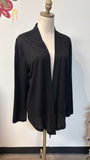 New Chico's Black Linen Cardigan, L (retail $89)