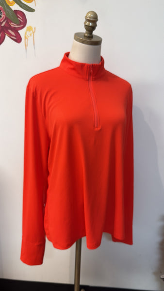 Tommy Bahama Pullover Orange Top, XL