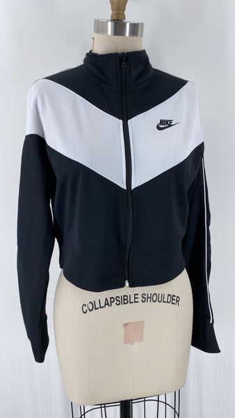 Nike Black Cropped Jacket, M