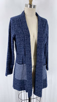 APT Designs Blue Reversible Cardigan, S/M