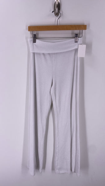 Altar'd State White Foldover Lounge Pants, M