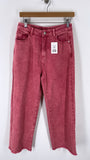 Cider Pink Wide Leg Jeans, M