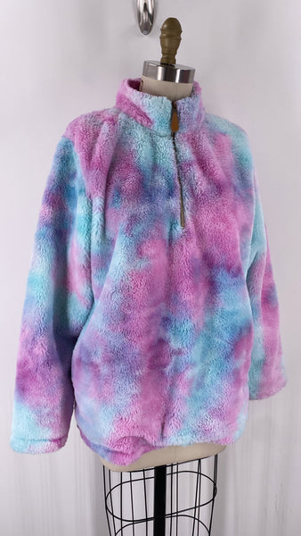 Pink Lily Pocket Pullover, M