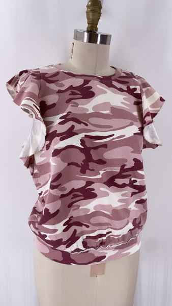 New t.la Pink Camo Anthropologie Top, M