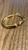 Kenneth Jay Lane Gold Hinge Bracelet