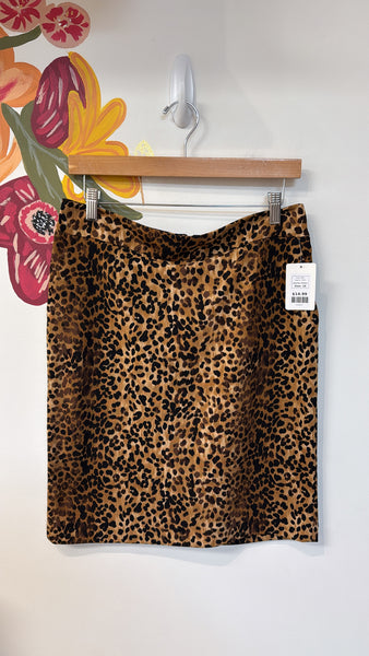 Adrienne Vittadini Animal Print Skirt, 10