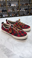 Sperry Red Buffalo Check Shoes, 7