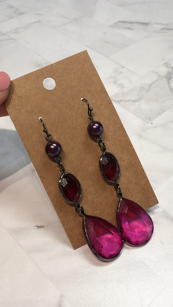 Purple Earrings
