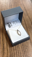 New Sparkle Allure Silver Plated Swarovski Marcasite Necklace