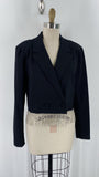 Culpos x INC Black Rhinestone Fringe Jacket, M