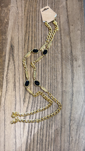Gold/Black Necklace